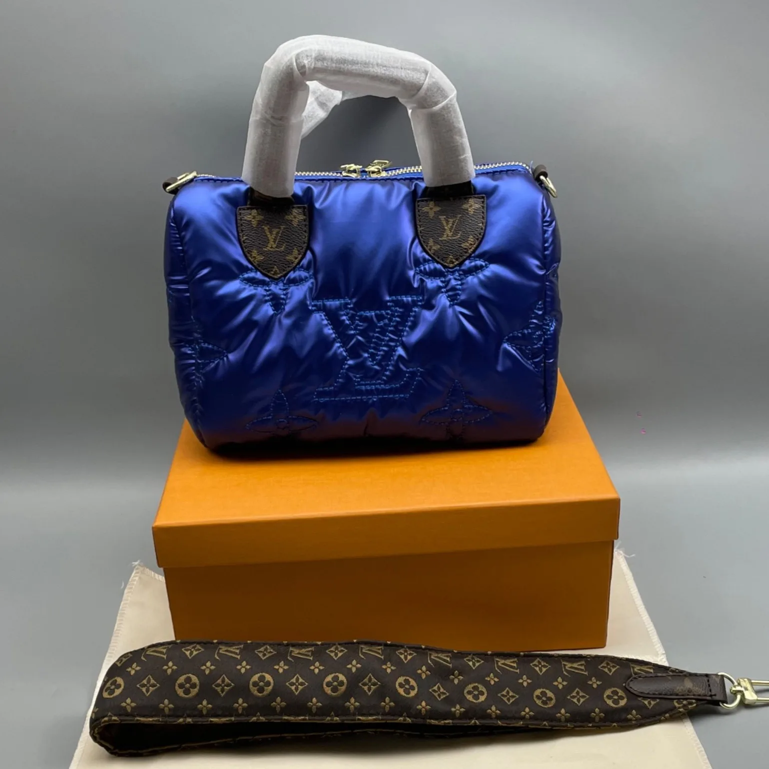 Alternative view of Louis Vuitton Speedy Bandoulière 25 Bag Blue 9.8n/
