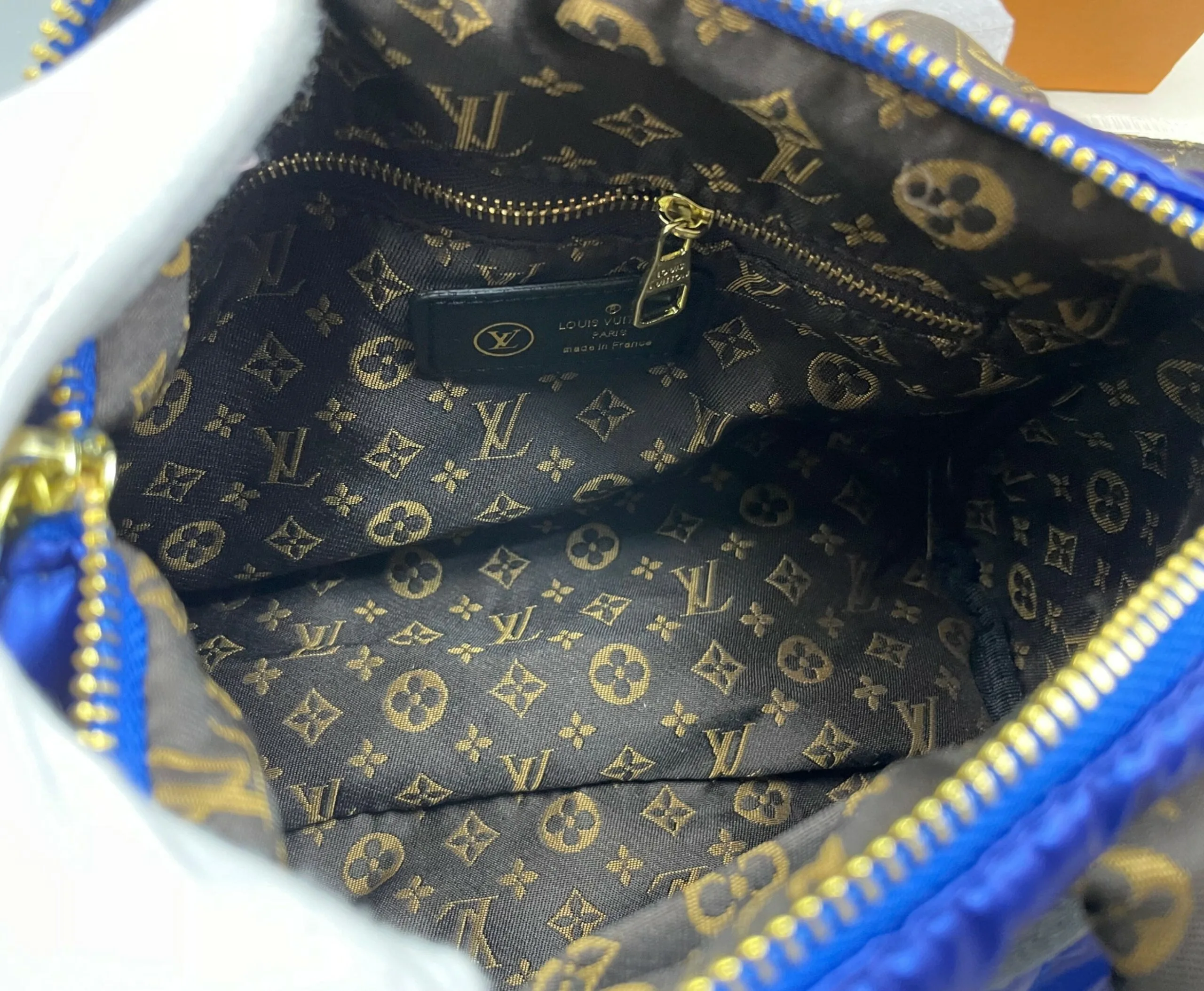 Louis Vuitton Speedy Bandoulière 25 Bag Blue 9.8n/ - Image 8