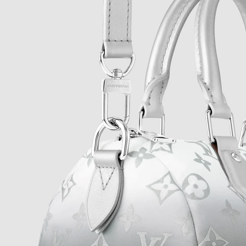 Louis Vuitton Speedy Bandouliere 25 Top Handle Bag / Frost Silver Hardware - Image 7