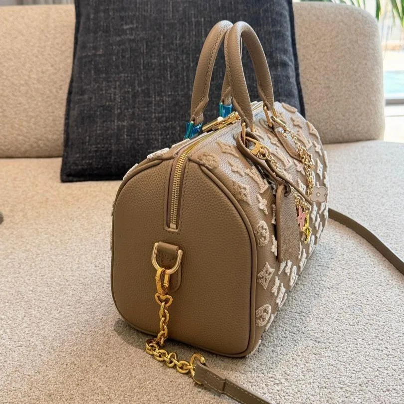Louis Vuitton Speedy Bandouliere 25 Top Handle Bag / Light Brown - Image 7