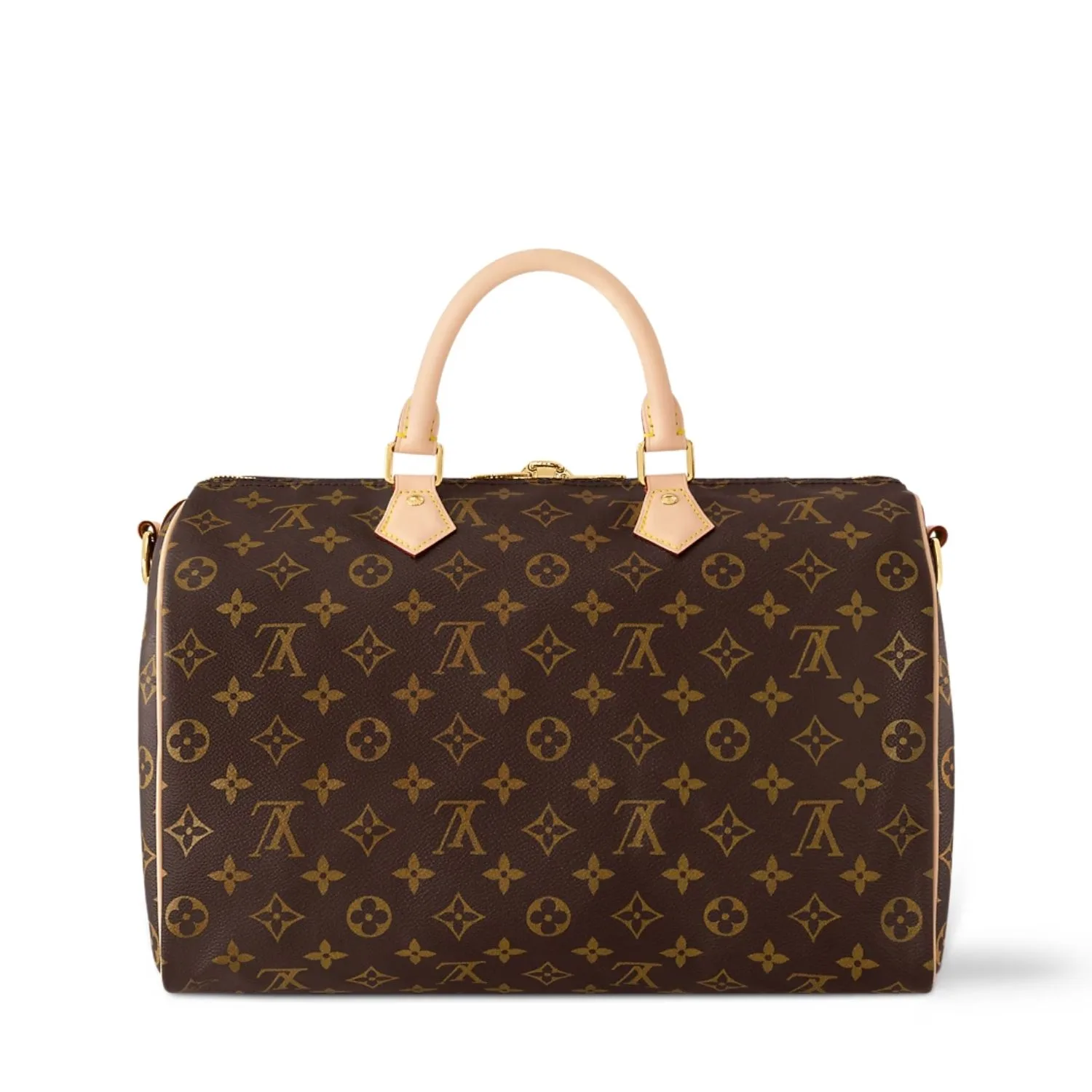 Louis Vuitton Speedy Bandouliere 35 Top Handle Bag / Brown Gold Hardware - Image 4