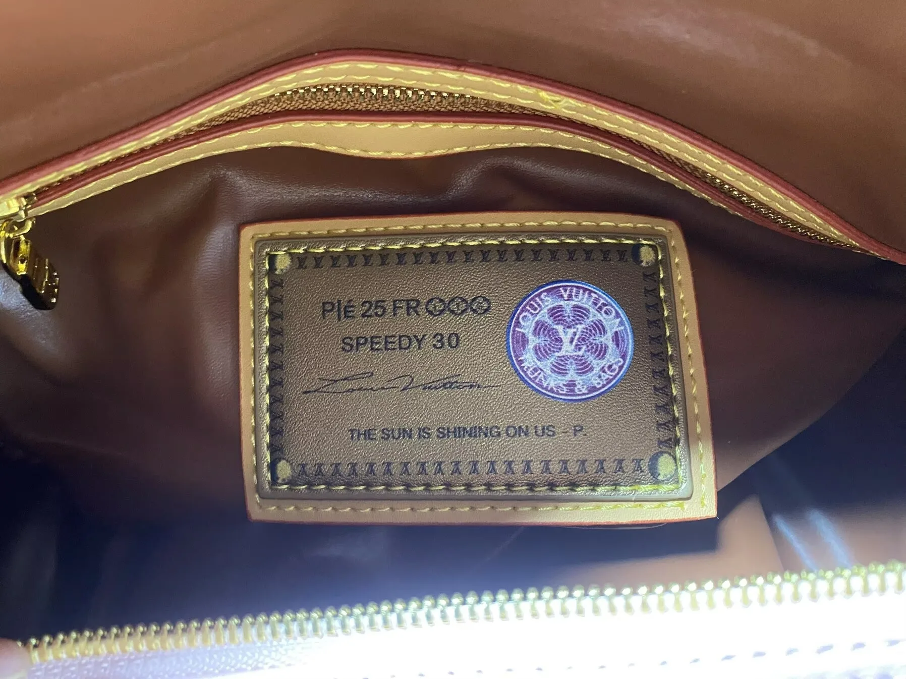 Louis Vuitton Speedy P9 Bandouliere 30 Top Handle Bag / Candy Pink Gold Hardware - Image 8