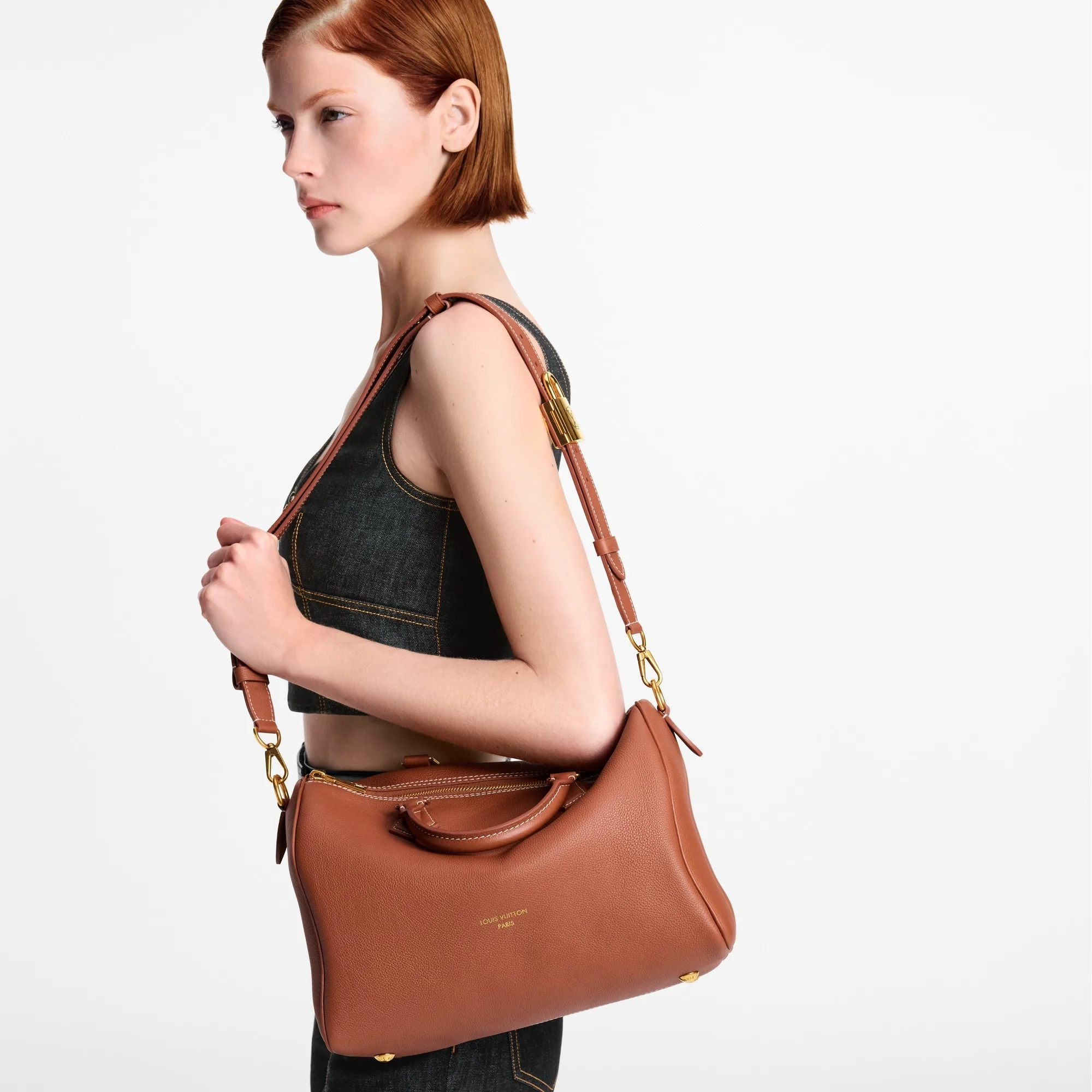 Louis Vuitton Speedy Soft 30 Low Key Cognac / - Image 3