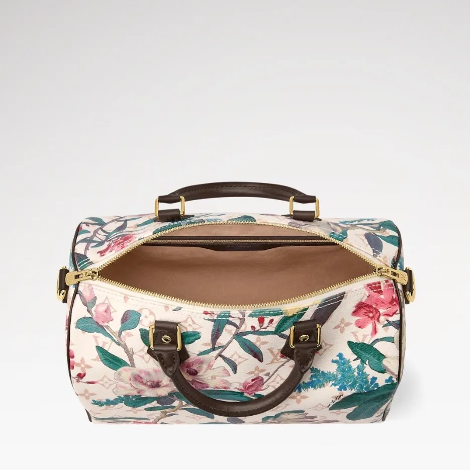 Louis Vuitton Speedy Soft 30 Top Handle Bag / Monogram Dune Gold Hardware - Image 6