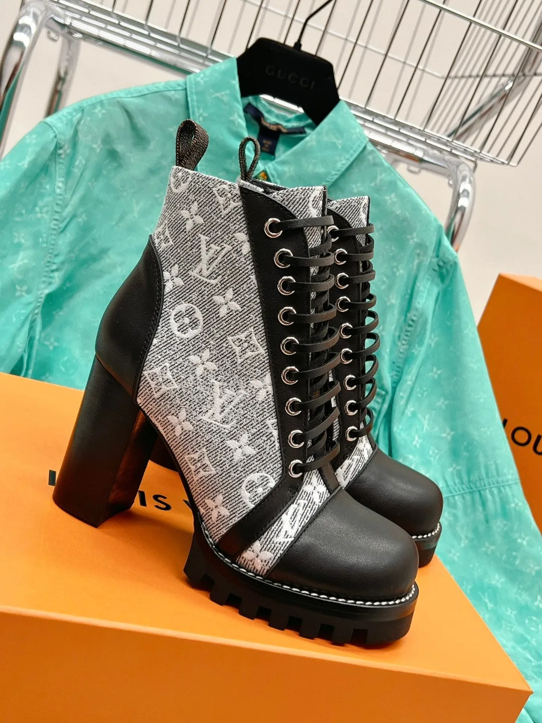 Alternative view of Louis Vuitton Star Trail Ankle Boots Grey 1AB2XH