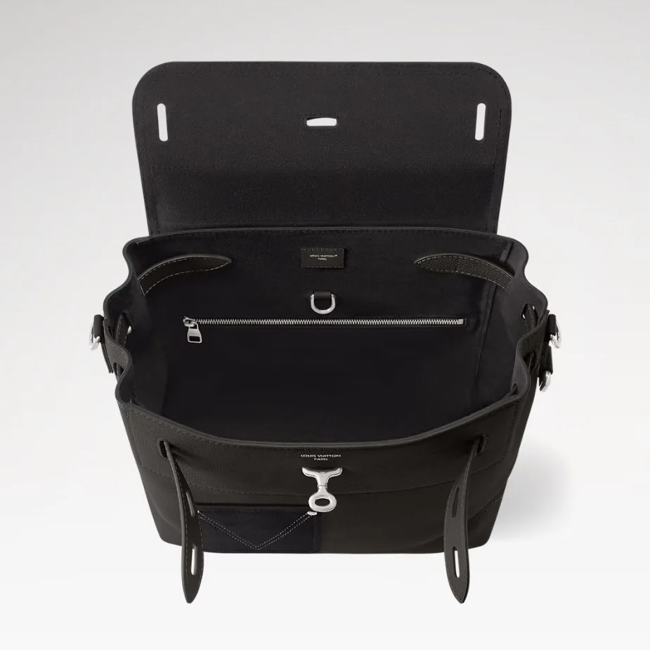 Louis Vuitton Steamer 30 Top Handle Bag / Black Silver Hardware - Image 4