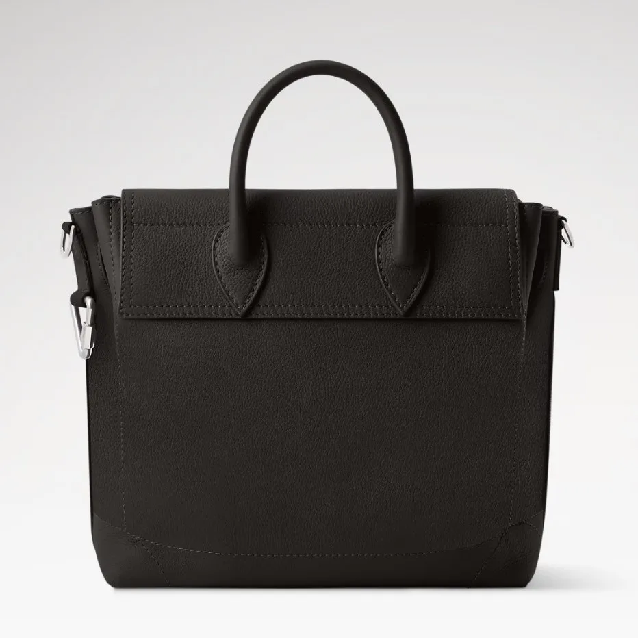 Louis Vuitton Steamer 30 Top Handle Bag / Black Silver Hardware - Image 5