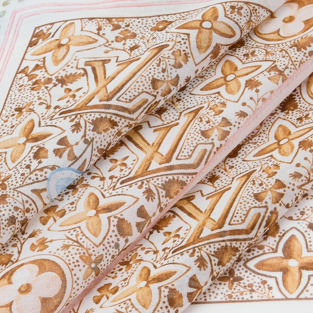 Louis Vuitton Summer Garden Shawl Beige - Image 4