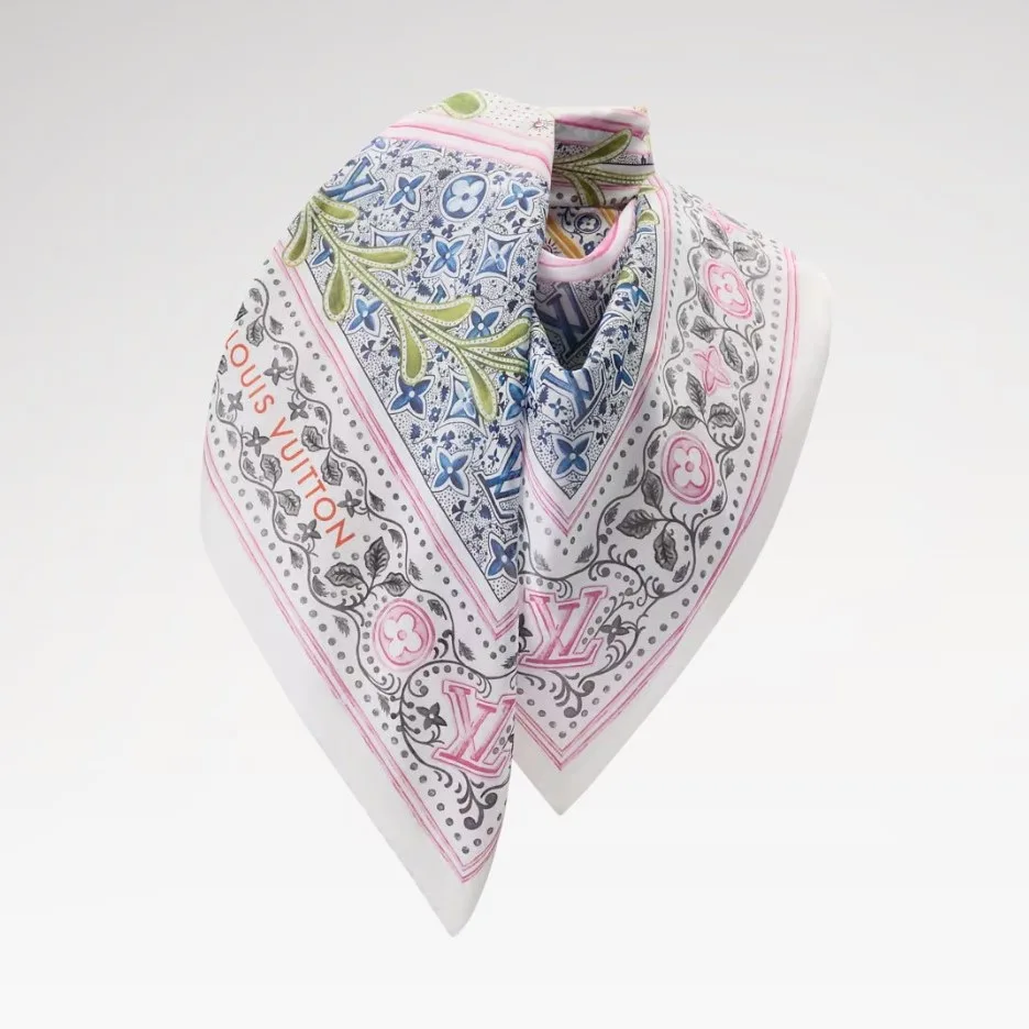 Alternative view of Louis Vuitton Summer Garden Shawl Blue