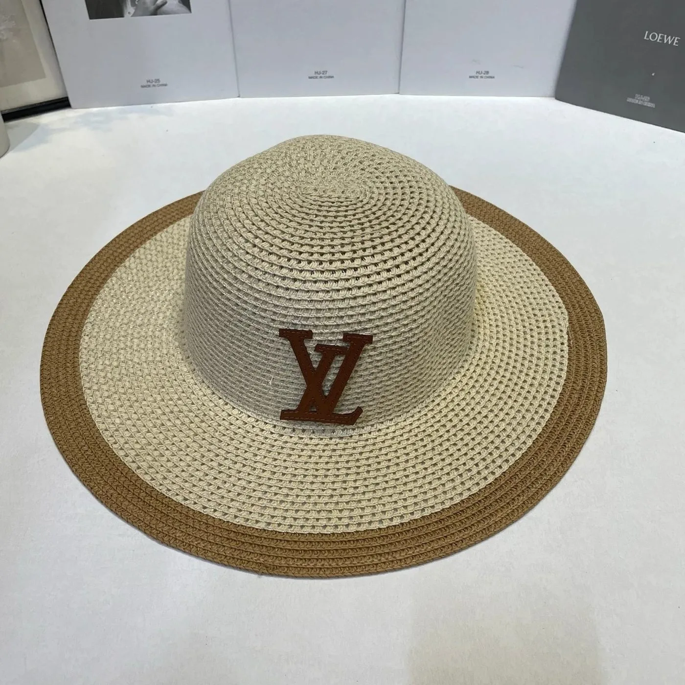 Alternative view of Louis Vuitton Logo Sun Hat Beige Straw
