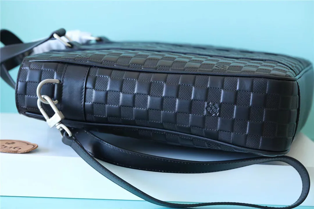 Tadao 2Way Shoulder Bag Damier Anfini Black / - Image 3