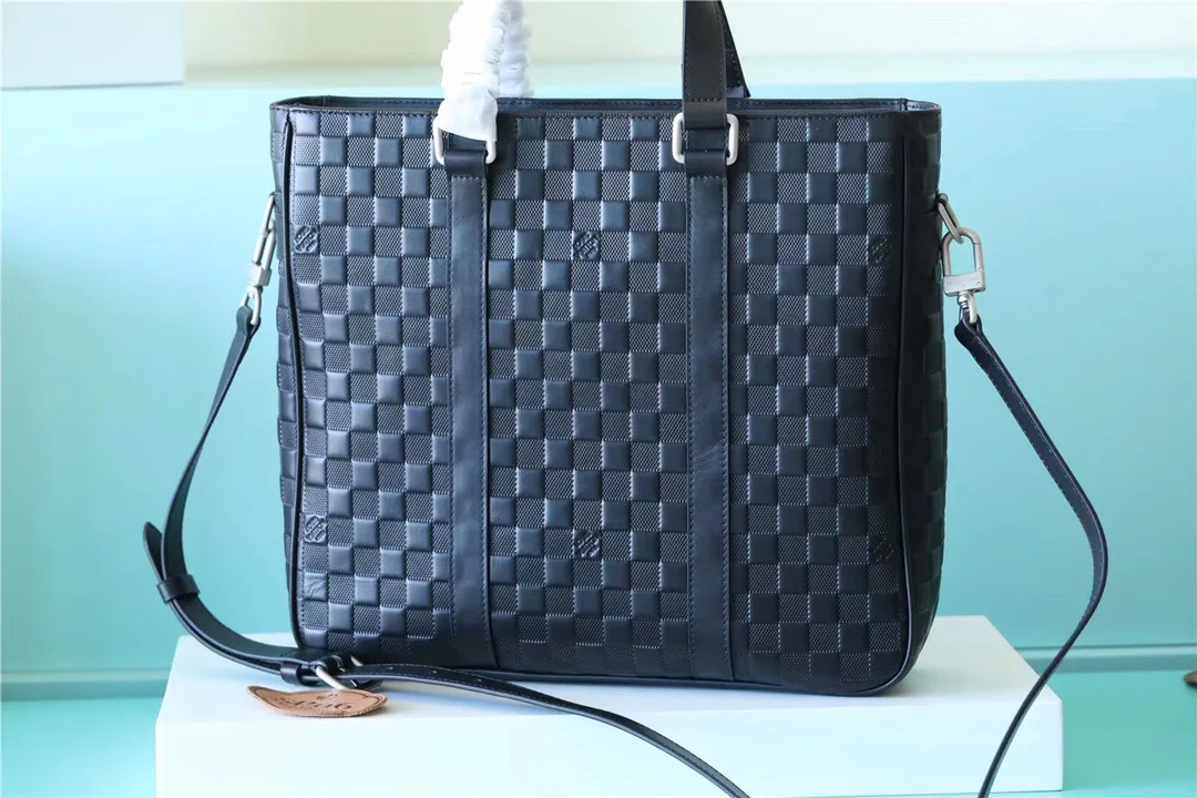 Alternative view of Tadao 2Way Shoulder Bag Damier Anfini Black /
