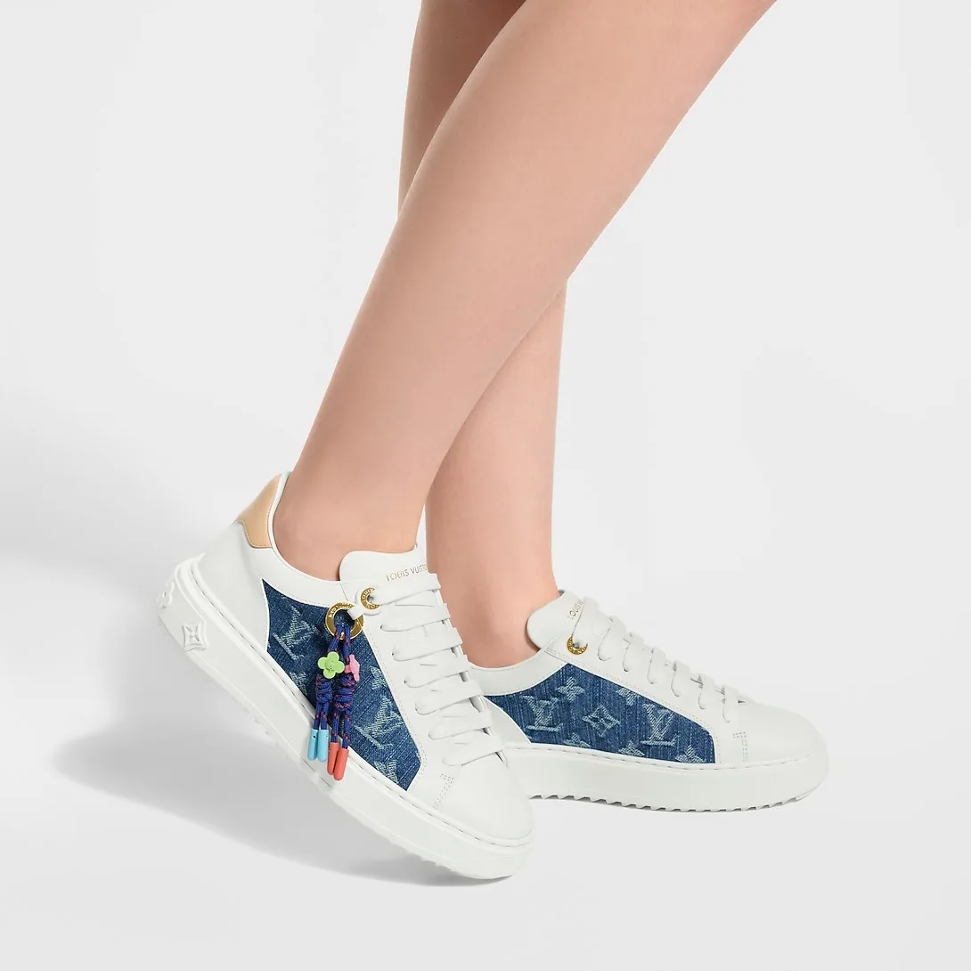 Alternative view of Louis Vuitton Time Out Sneakers Blue Denim 1AJP54