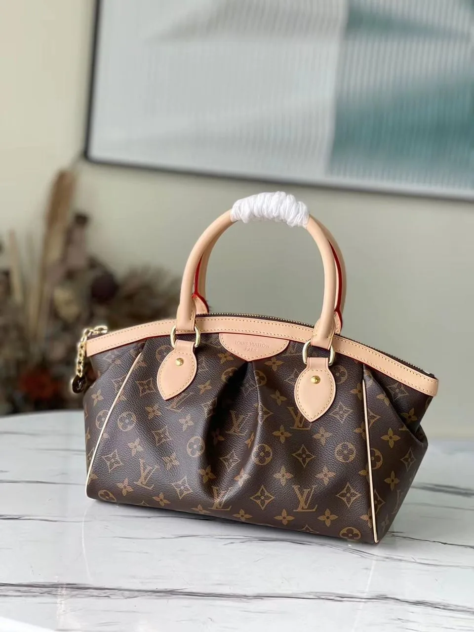 Louis Vuitton Tivoli PM Bag Monogram Canvas Brown / - Image 3