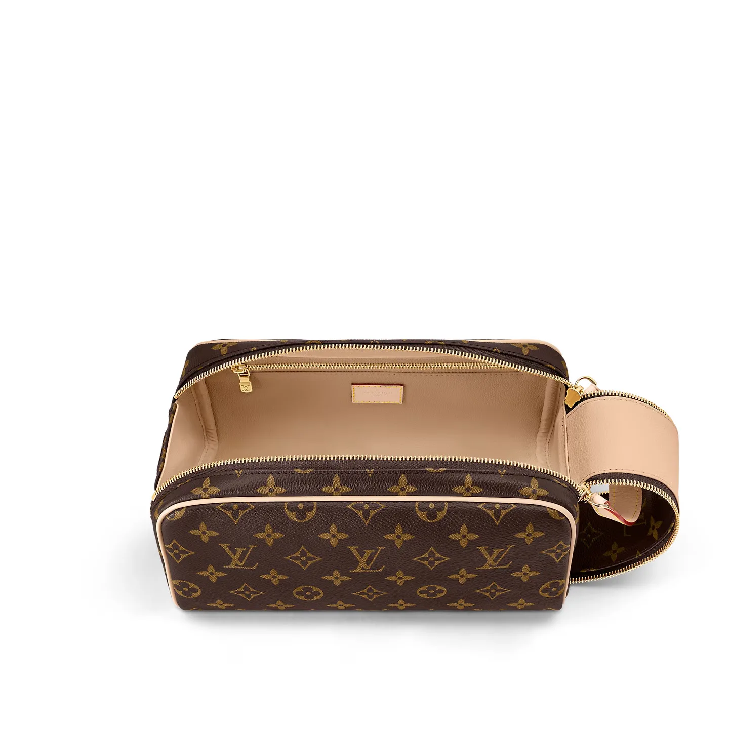 Alternative view of Louis Vuitton Toilet Dopp Kit Pouch Bag Brown /