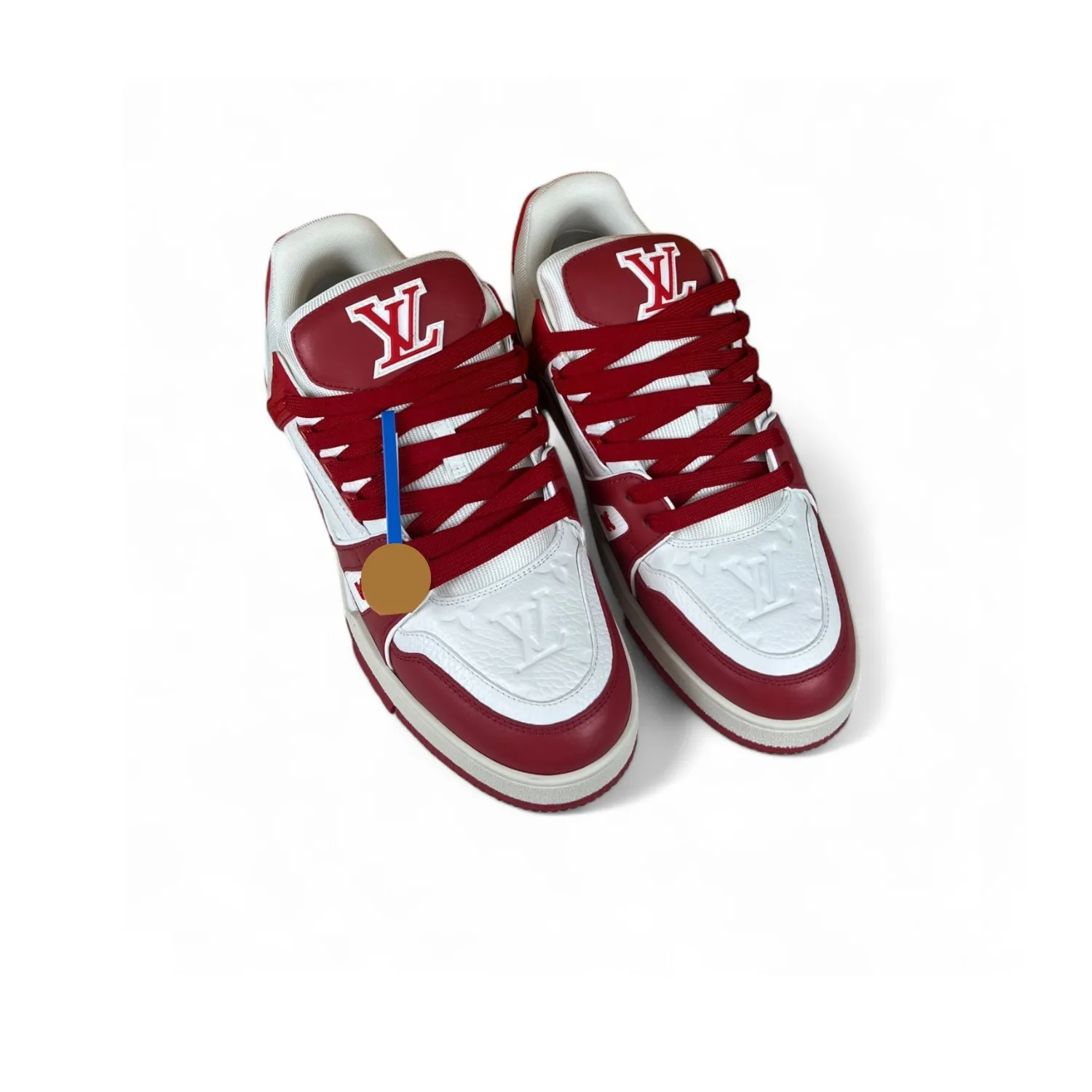 Louis Vuitton Trainer Sneaker Rubber Monogram Red