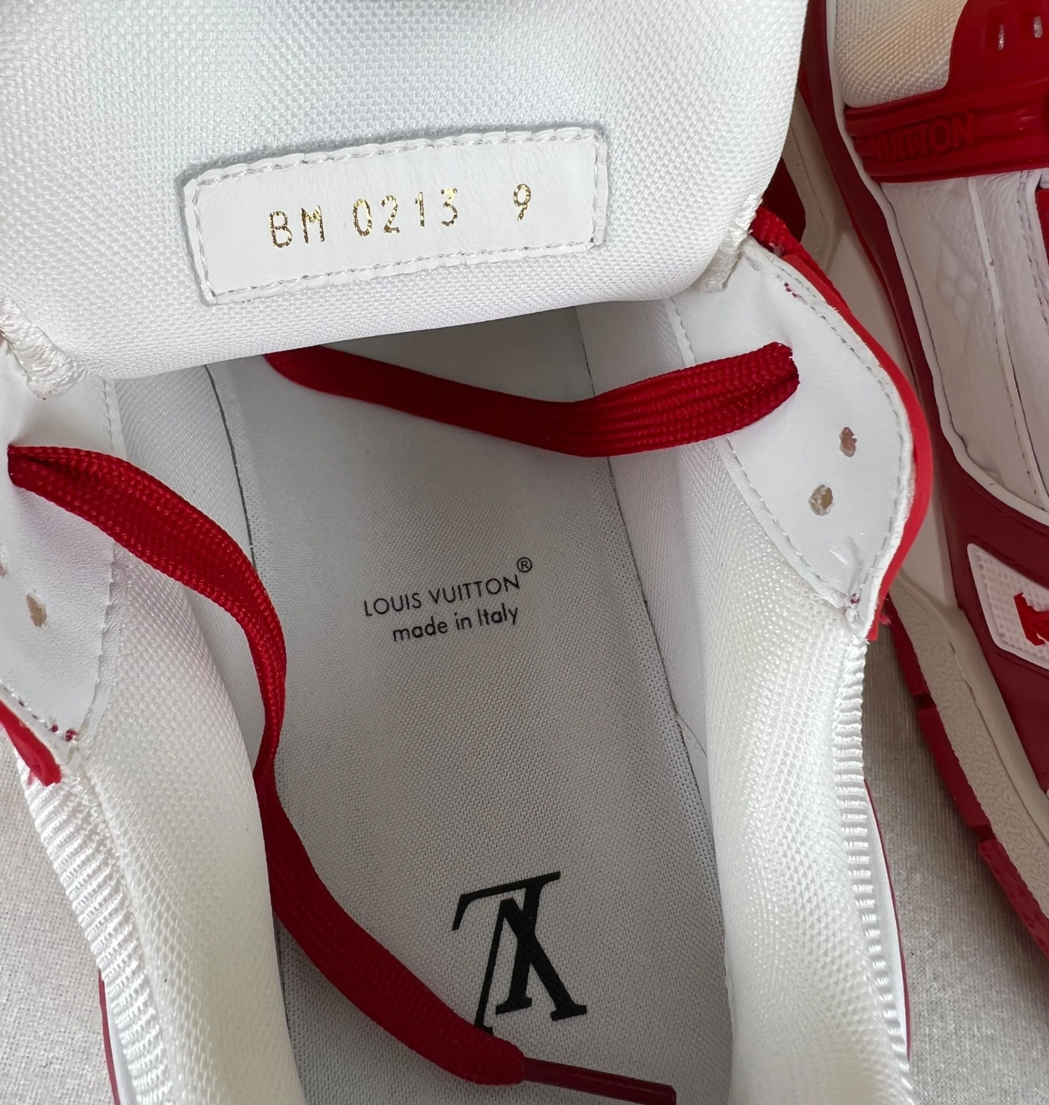 Louis Vuitton Trainer Sneaker Rubber Monogram Red - Image 4
