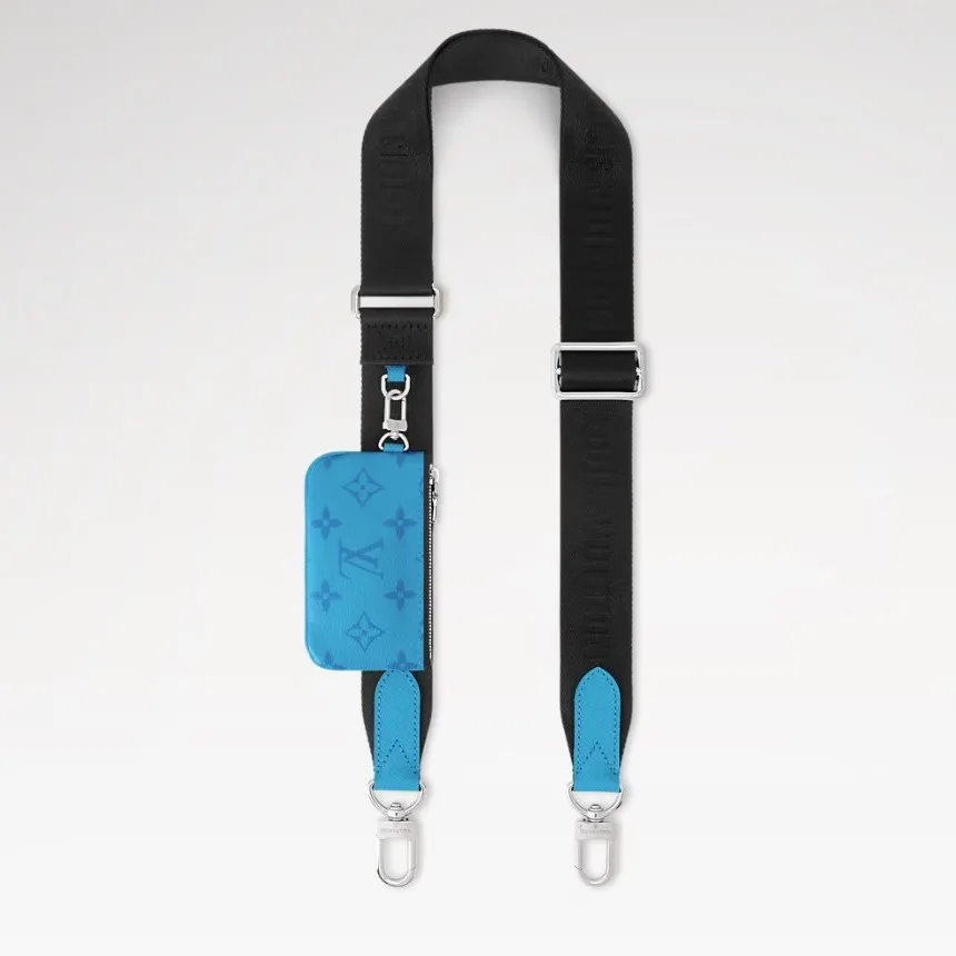 Louis Vuitton Trio Messenger Crossbody Bag / Tropical Blue Silver Hardware - Image 6