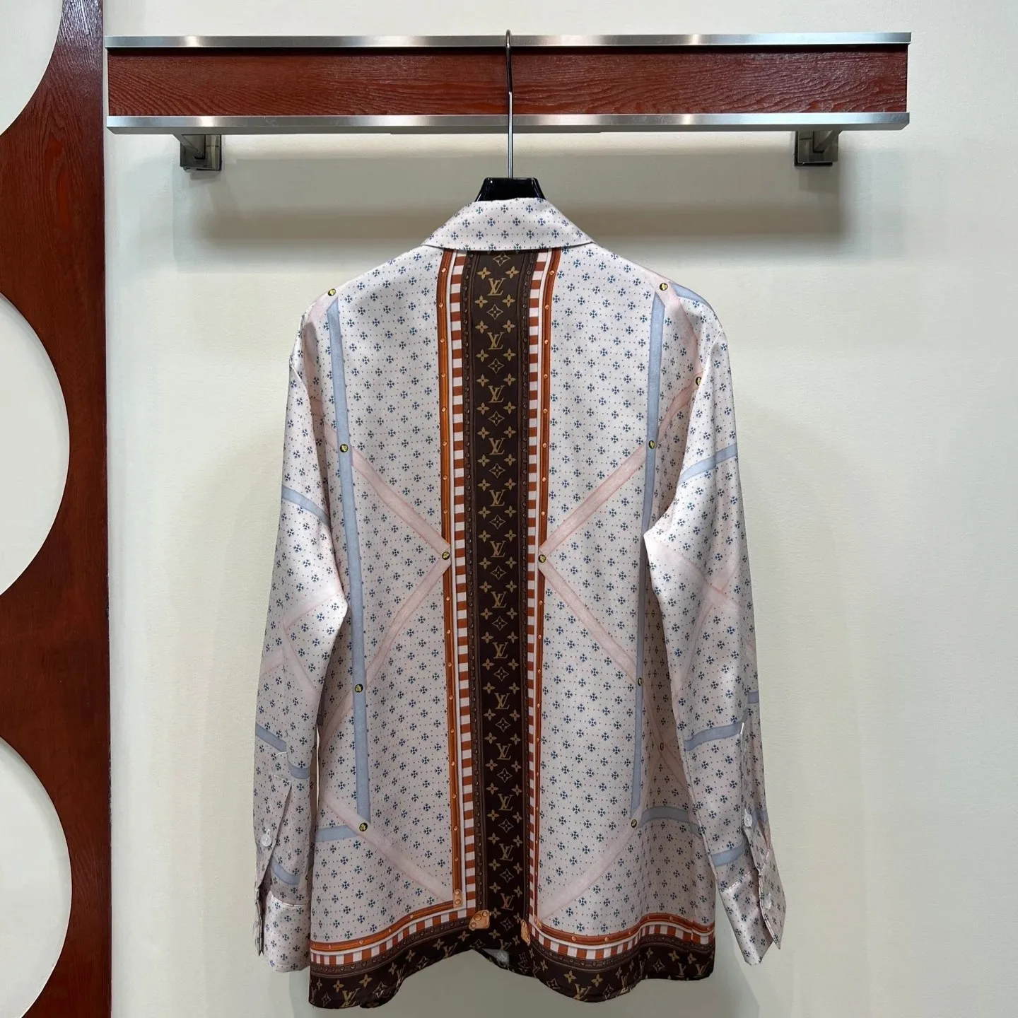 Louis Vuitton Trunk Print Shirt Pink - Image 4