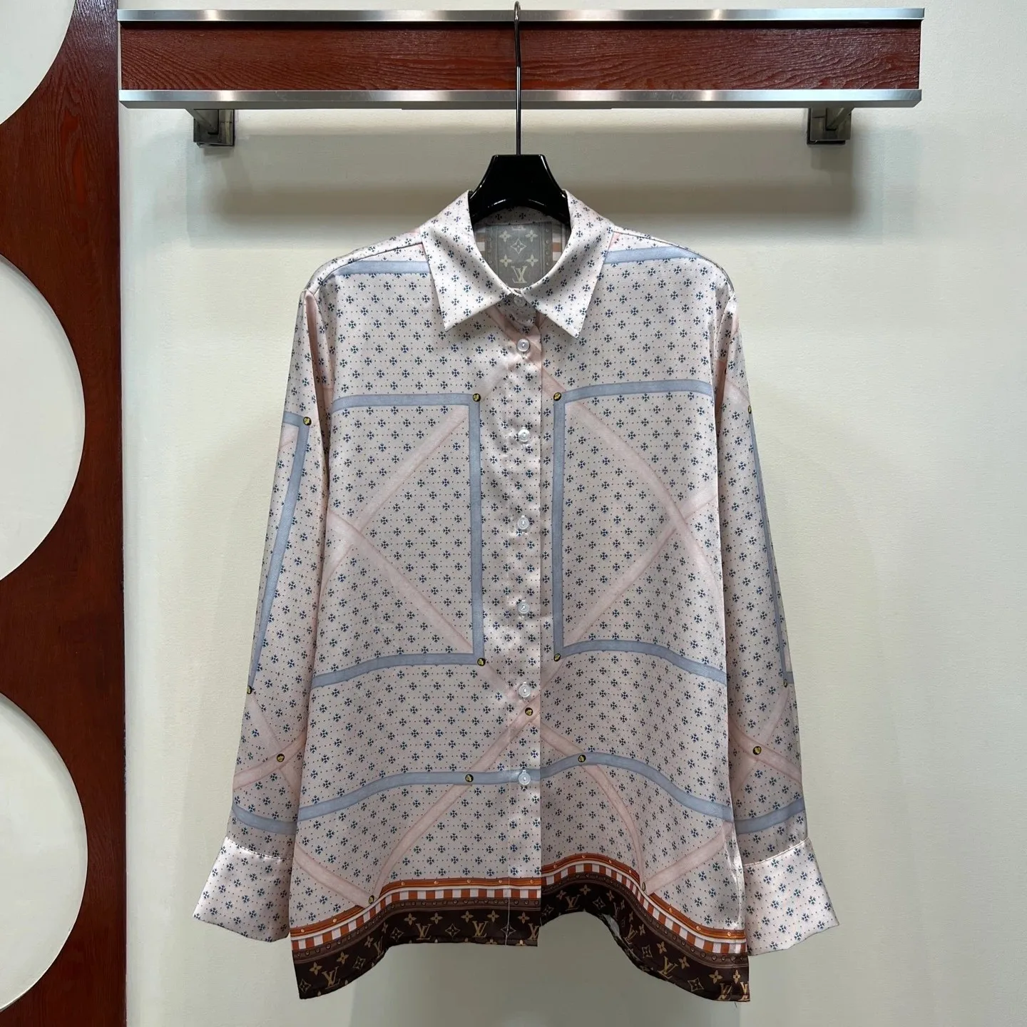 Louis Vuitton Trunk Print Shirt Pink - Image 3