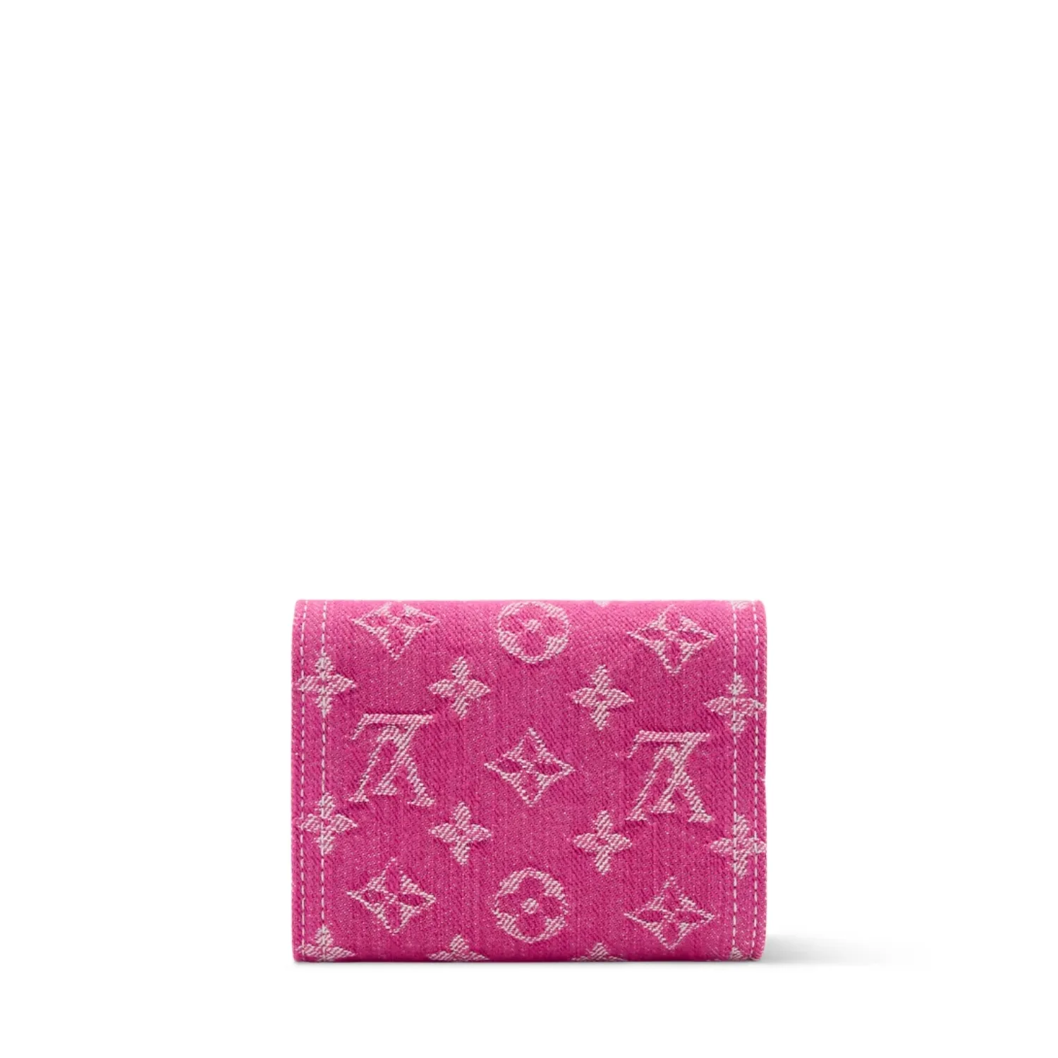 Alternative view of Louis Vuitton Victorine Wallet / Fuchsia Denim Gold Hardware
