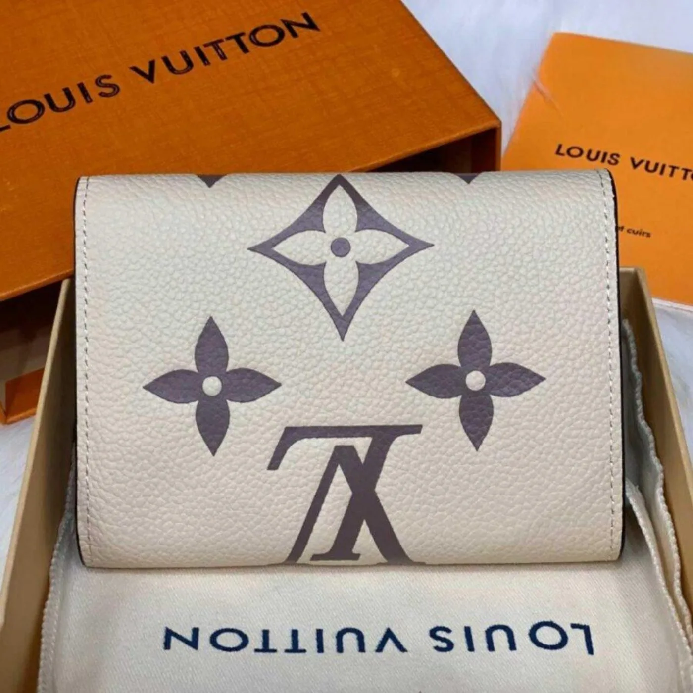 Alternative view of Louis Vuitton Victorine Wallet Monogram Empreinte Beige