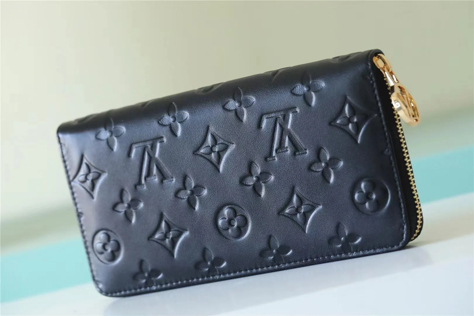 Alternative view of Louis Vuitton Zippy Wallet Monogram Embossed Black /