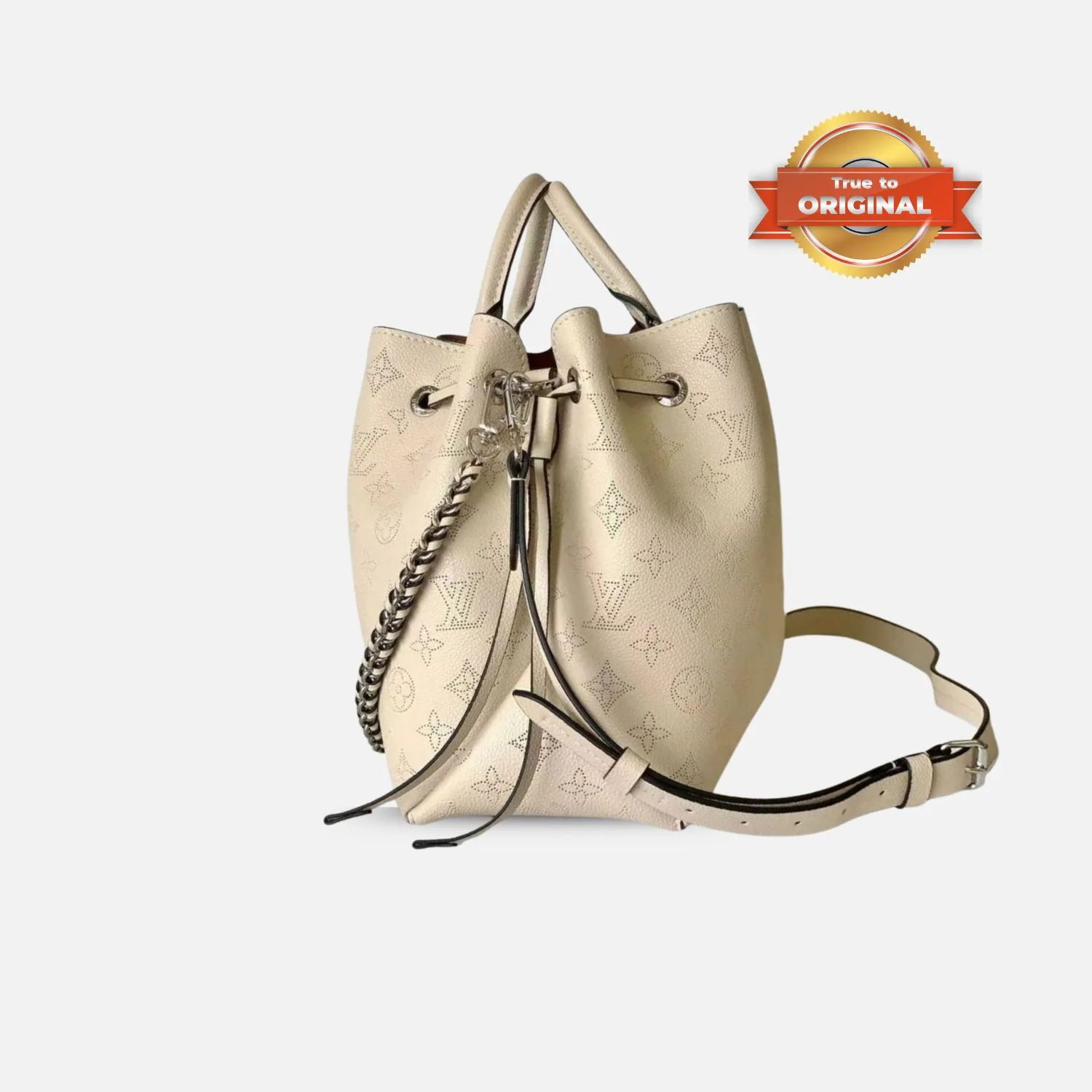 Louis Vuitton Bella Tote Mahina Creme Beige / - Image 6