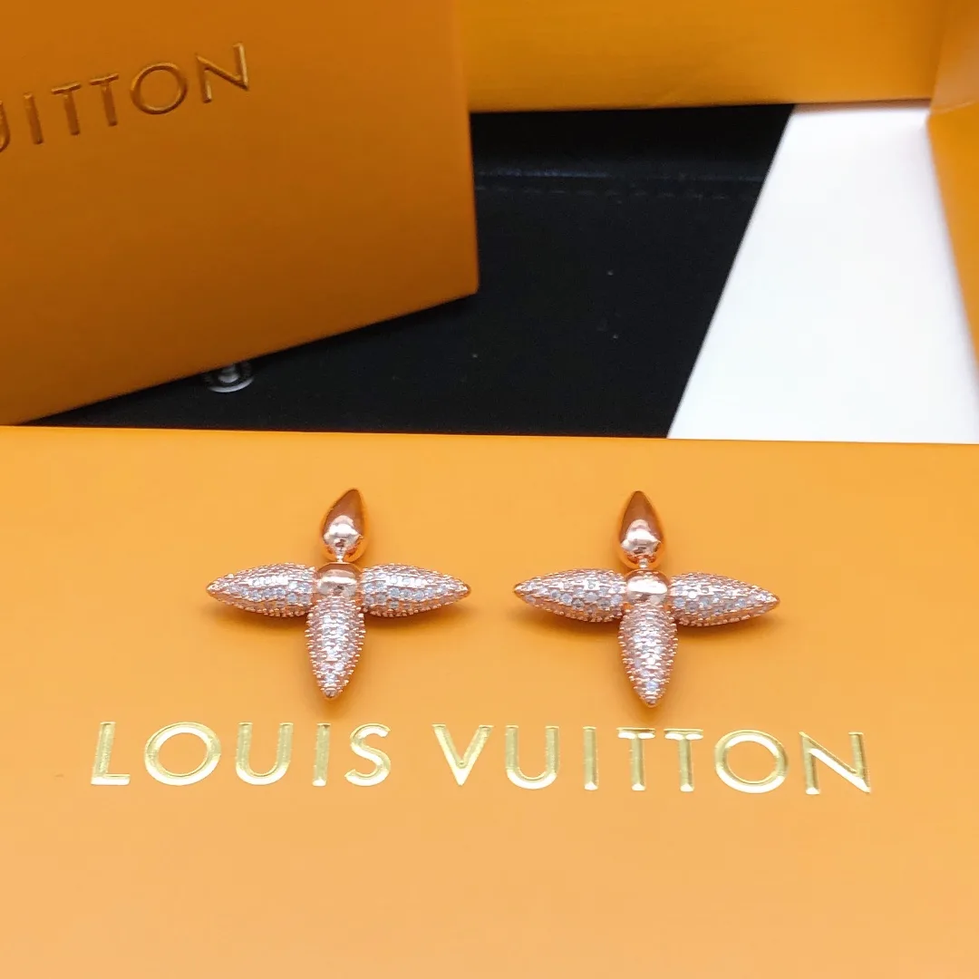 Louis Vuitton Louisette Earrings Gold - Image 3