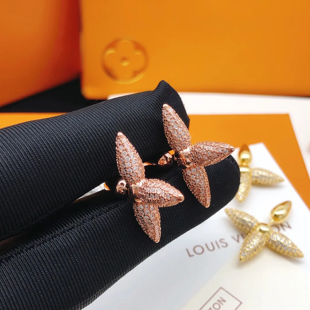 Louis Vuitton Louisette Earrings Gold - Image 5