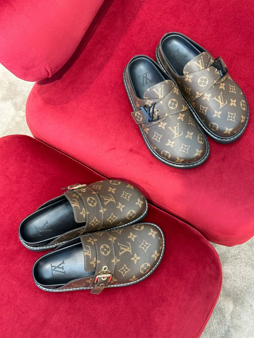 Alternative view of Louis Vuitton LV Easy Mule Monogram Canvas Brown