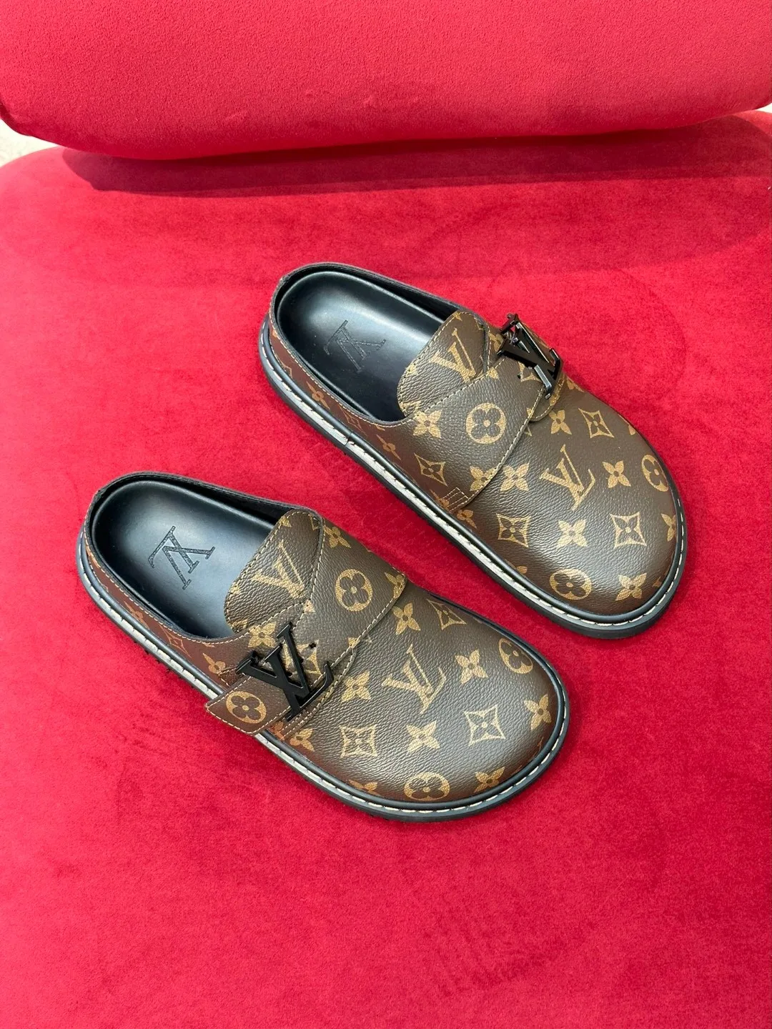Louis Vuitton LV Easy Mule Monogram Canvas Brown - Image 3