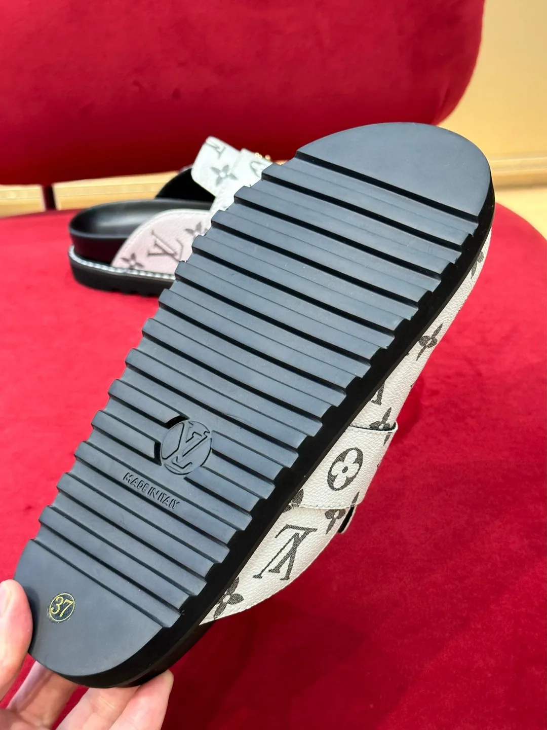 Louis Vuitton LV Easy Mule Monogram Canvas White - Image 10