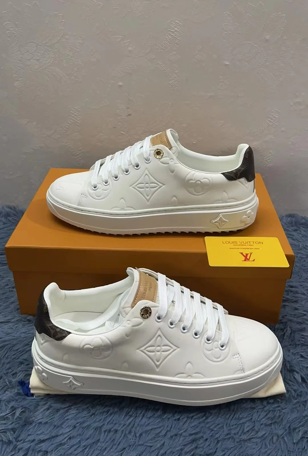 Louis Vuitton Time Out Sneaker White/Brown - Image 5