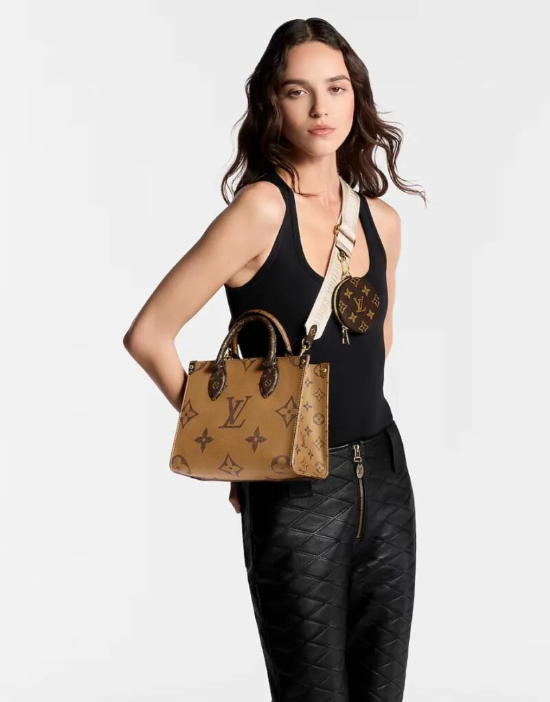 Alternative view of Louis Vuitton OnTheGo PM Tote Bag Brown /