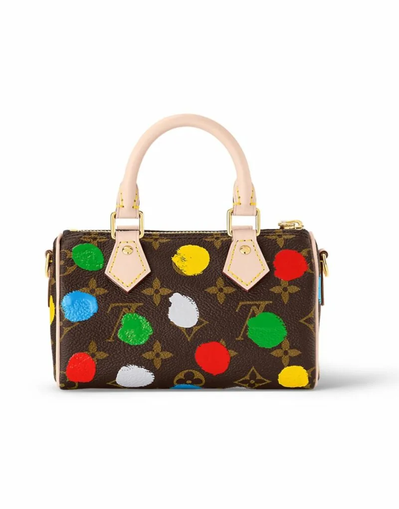 LV x YK Nano Speedy Bag Brown / - Image 7