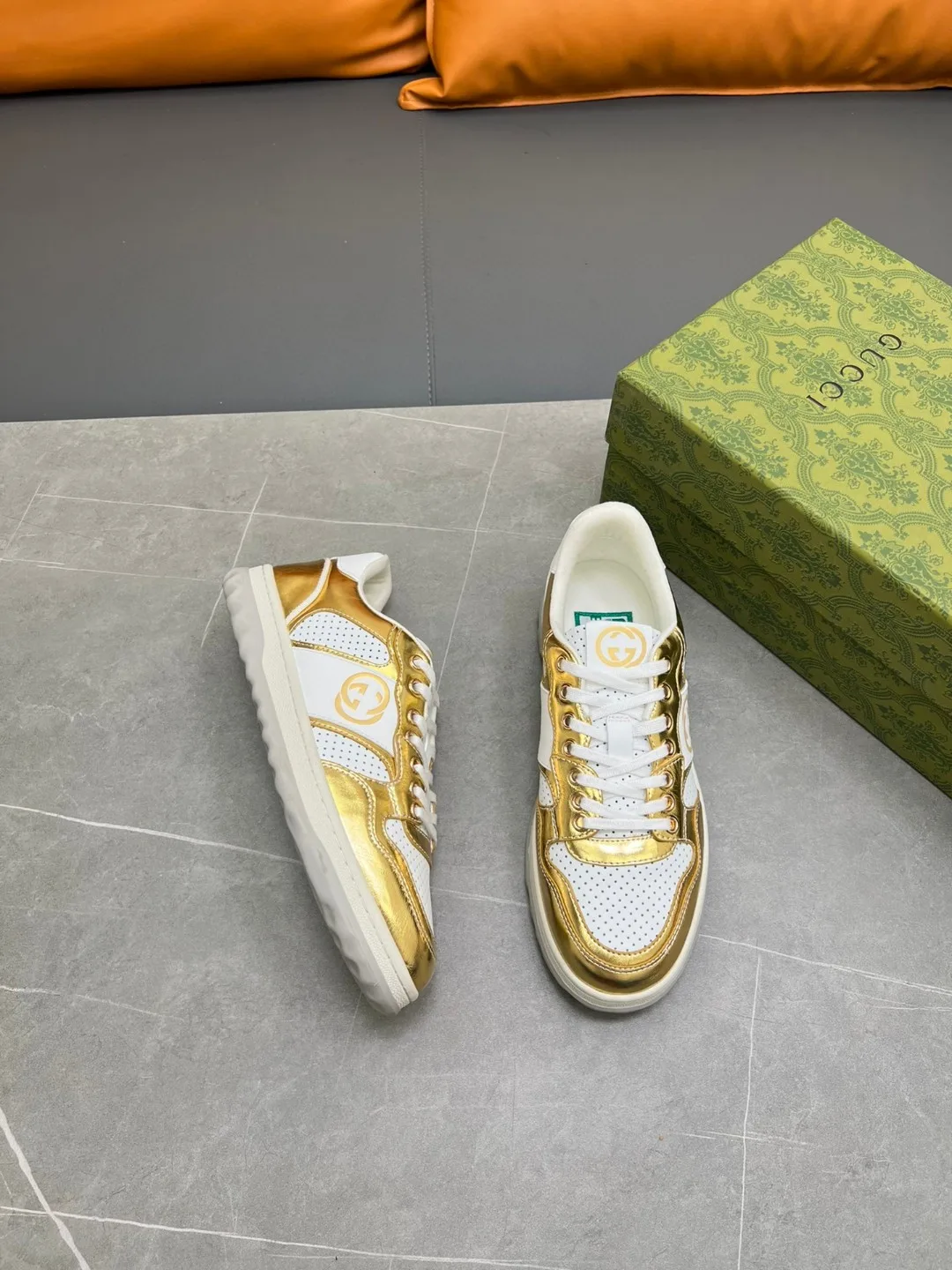 Gucci Mac80 Sneaker Gold - Image 10
