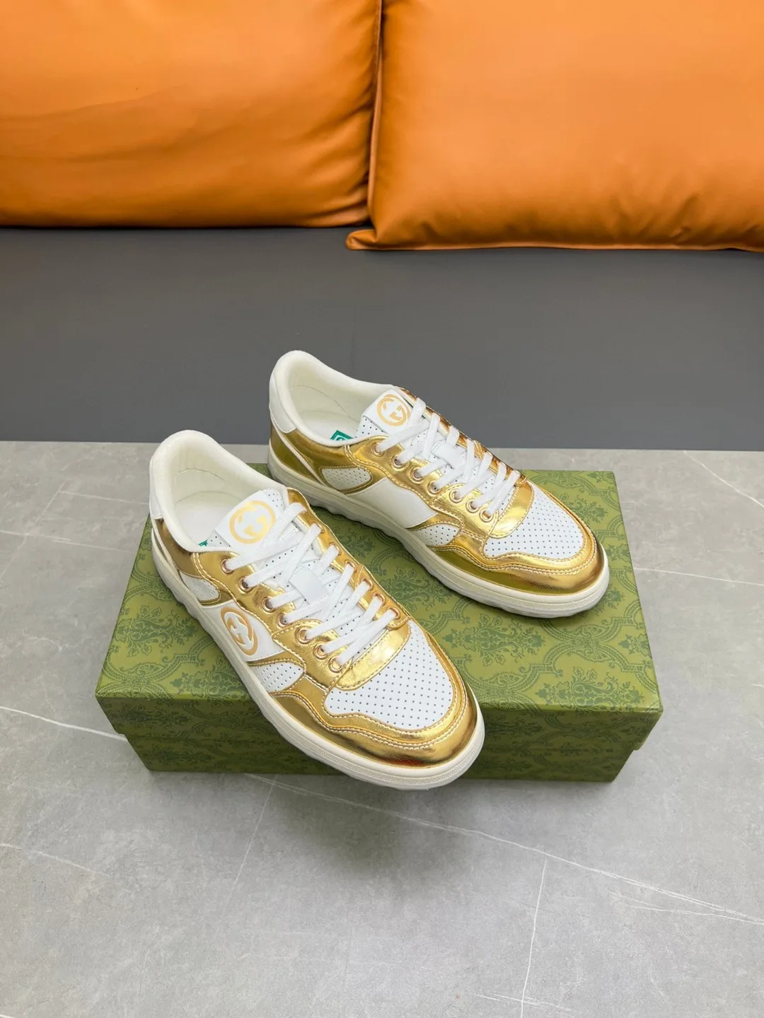 Gucci Mac80 Sneaker Gold - Image 3