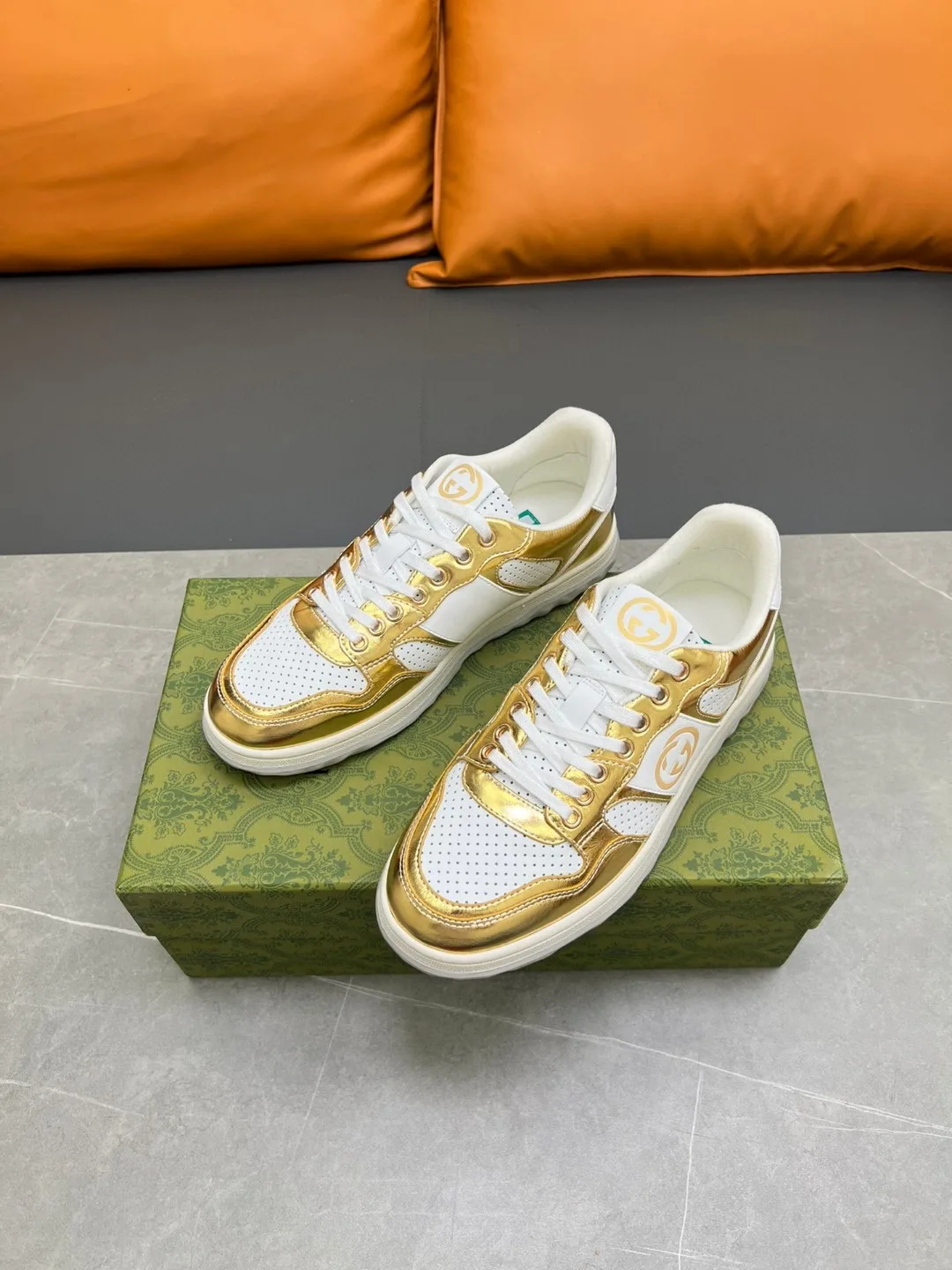 Gucci Mac80 Sneaker Gold - Image 4
