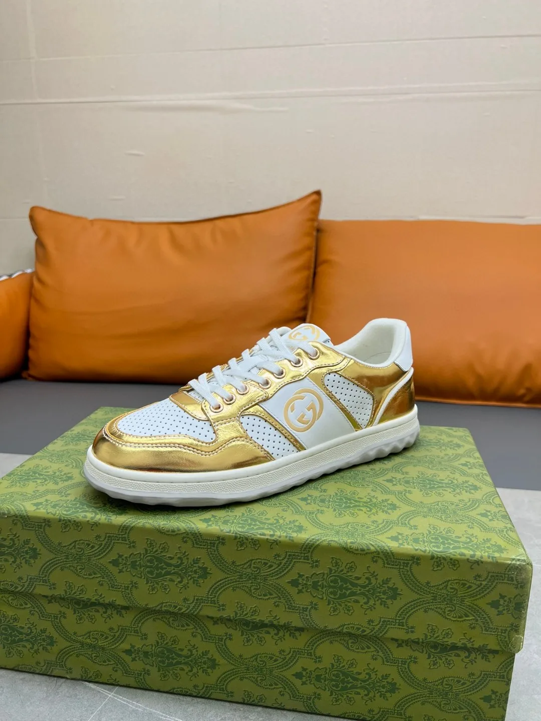 Gucci Mac80 Sneaker Gold - Image 6
