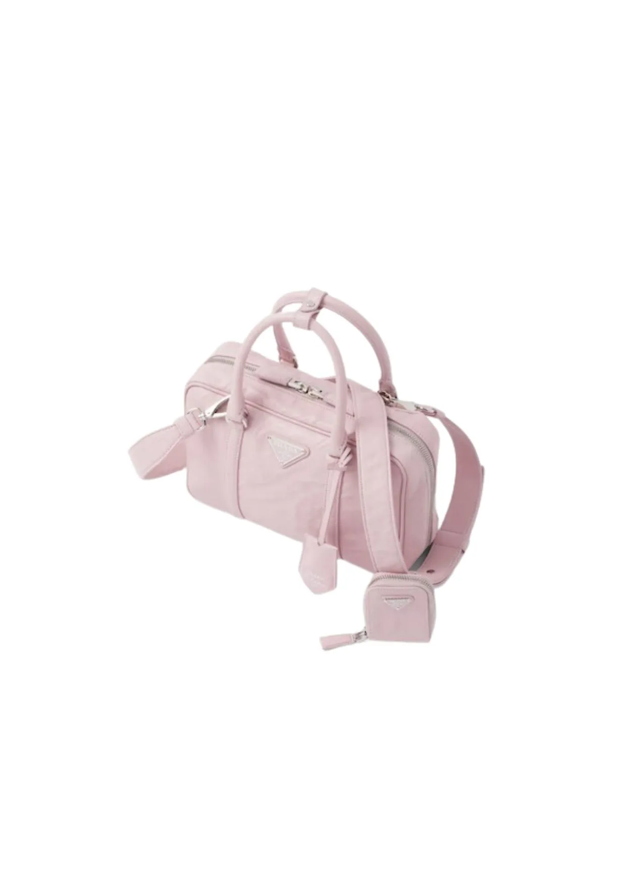 Medium Antique Nappa Top Handle Bag Pink 1BB092_UVL_F0E18_V_T2O - Image 4