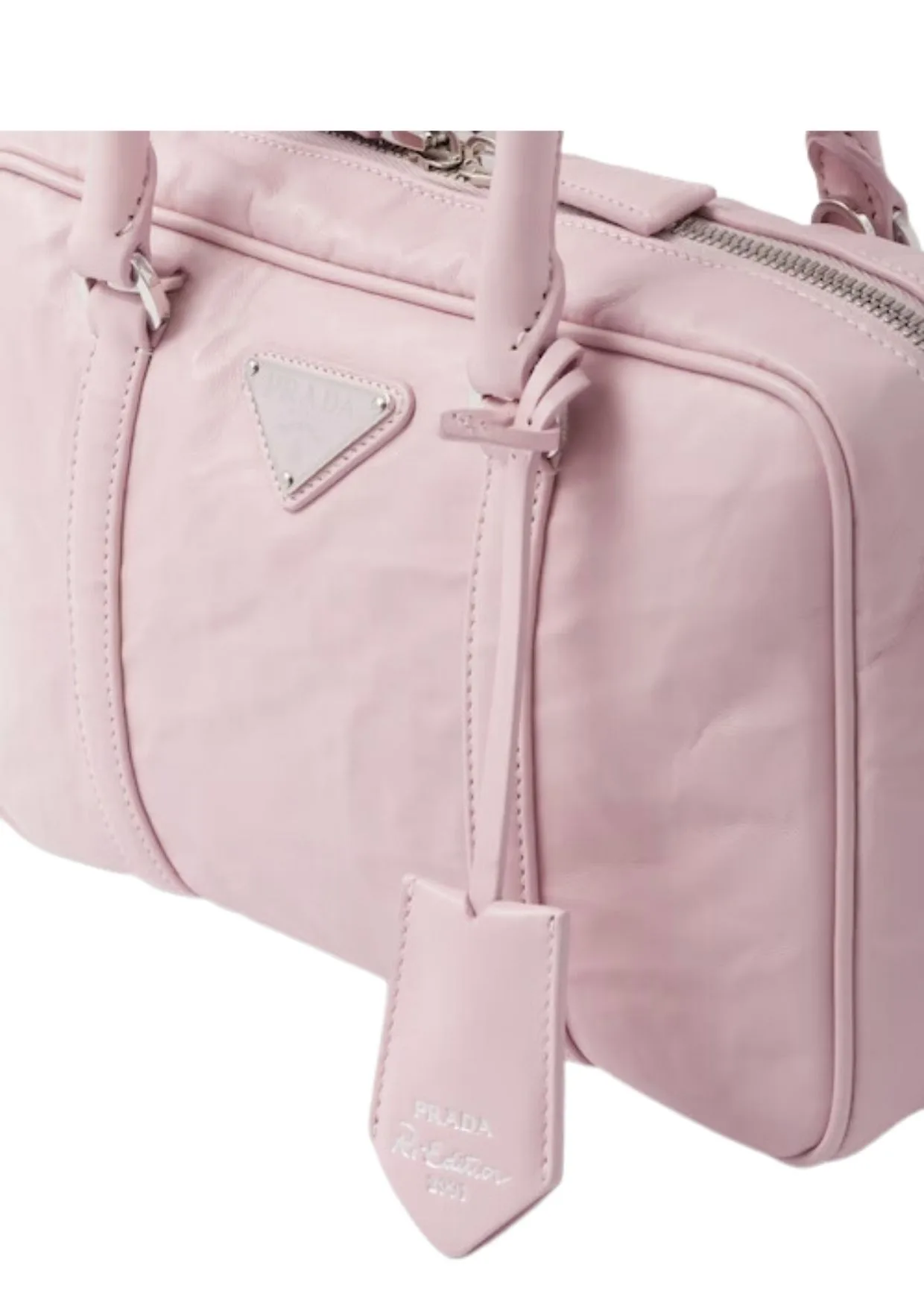Alternative view of Medium Antique Nappa Top Handle Bag Pink 1BB092_UVL_F0E18_V_T2O