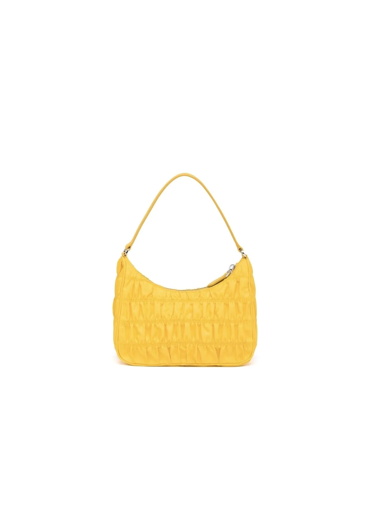 Mini Bag Nylon and Saffiano Yellow in Nylon With Silver-tone - Image 3