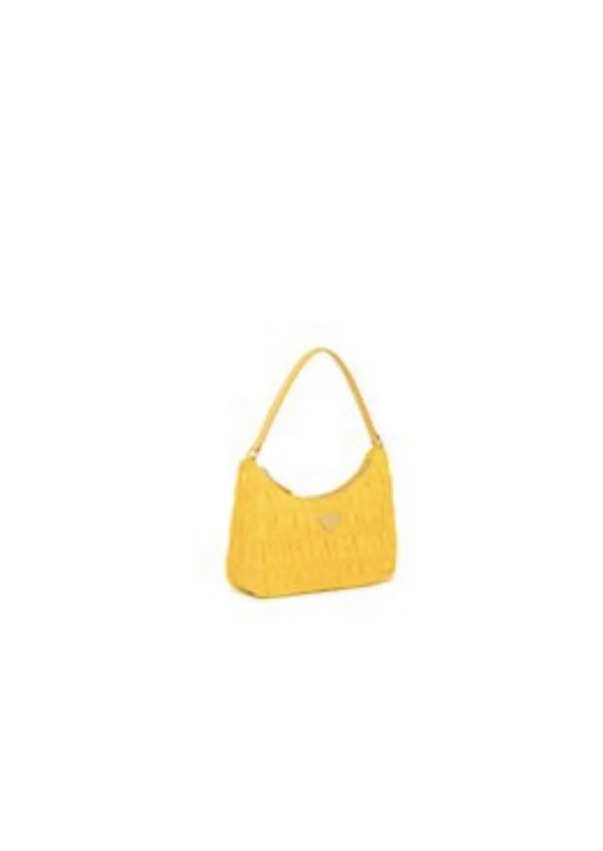 Alternative view of Mini Bag Nylon and Saffiano Yellow in Nylon With Silver-tone