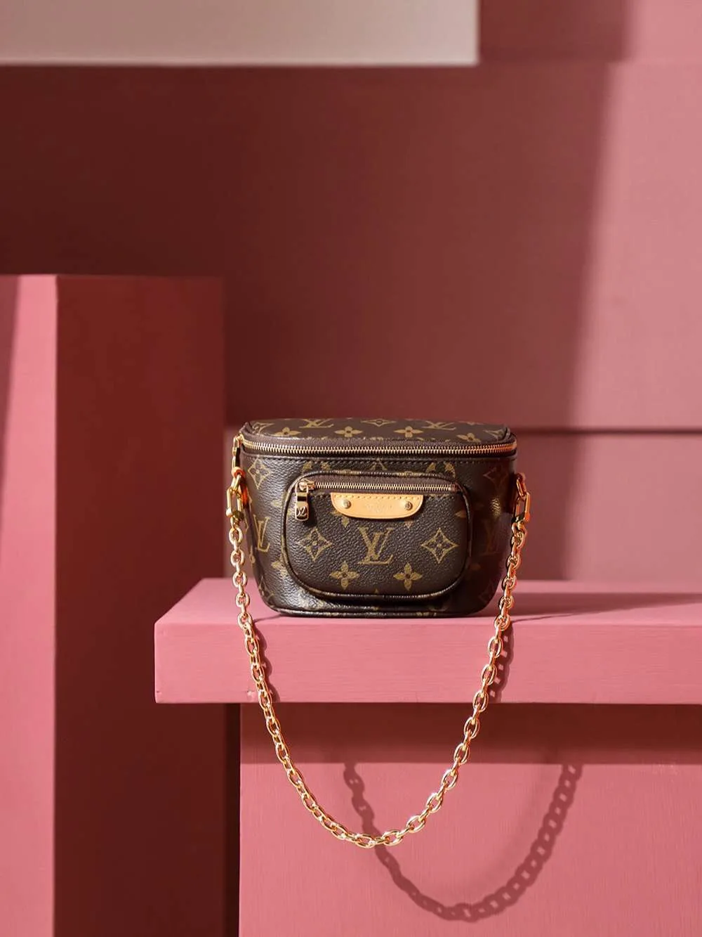 Louis Vuitton Mini Bumbag Shoulder / Brown Gold Hardware - Image 5