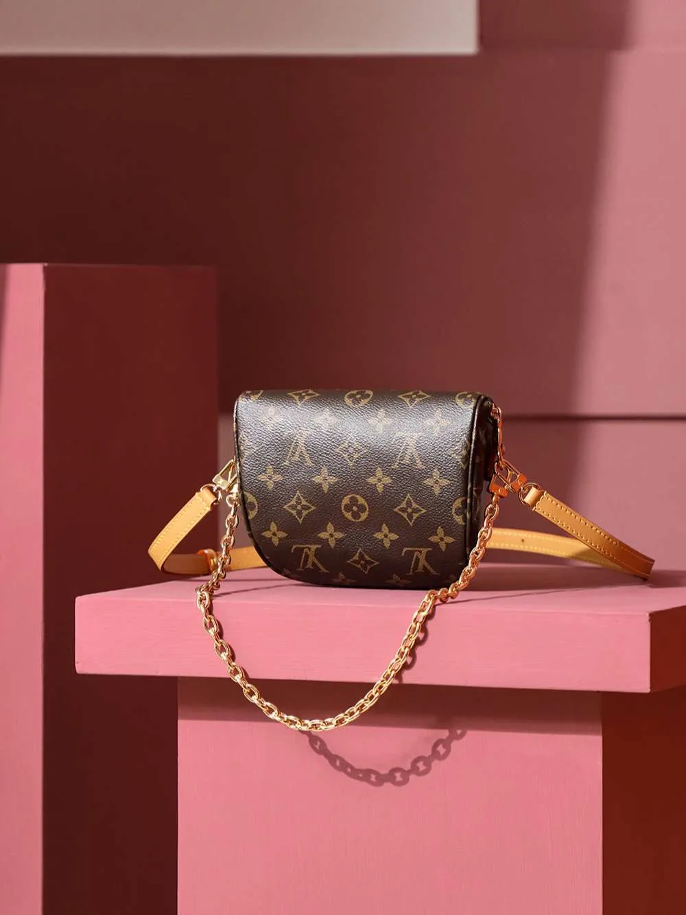 Louis Vuitton Mini Bumbag Shoulder / Brown Gold Hardware - Image 7