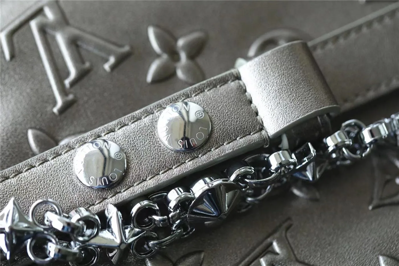 Louis Vuitton Mini Dauphine Taupe / - Image 6