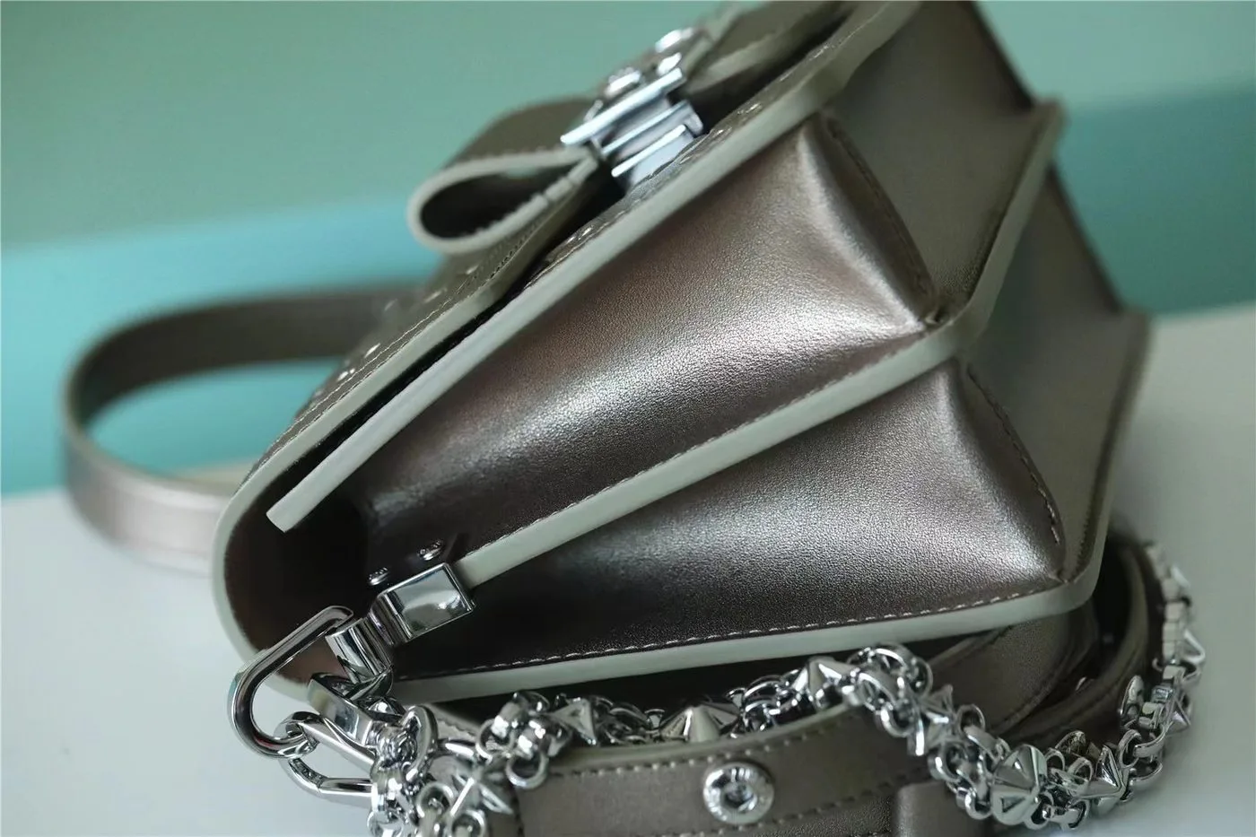 Louis Vuitton Mini Dauphine Taupe / - Image 8