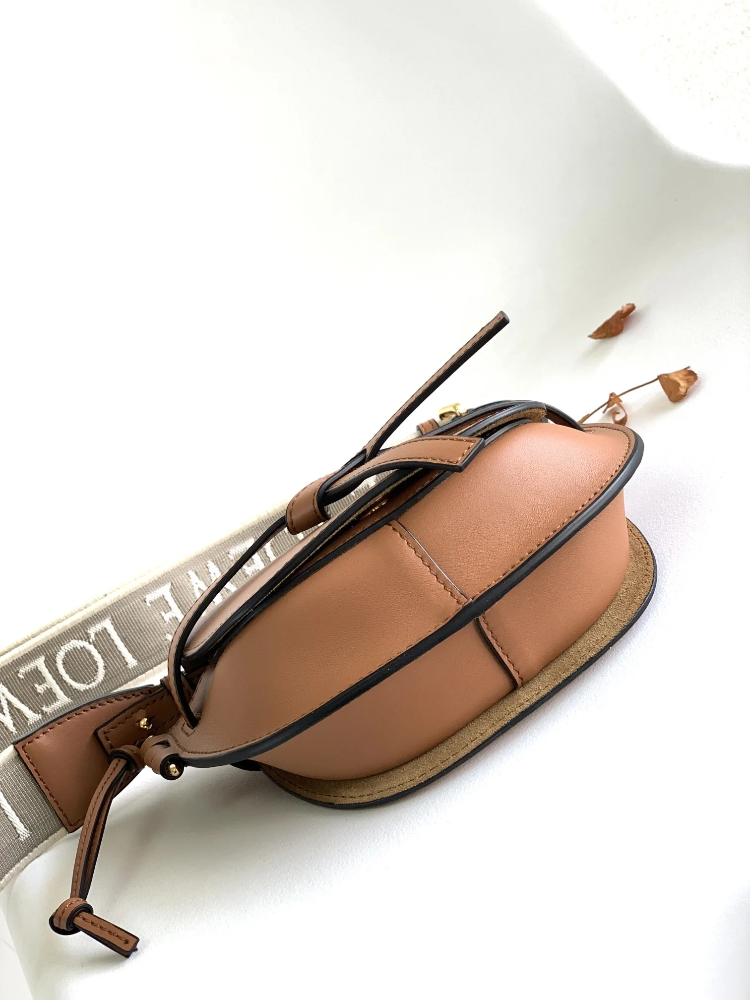 Loewe Gate Dual Mini Shoulder Bag / Brown Gold Hardware A650N46X13 - Image 5