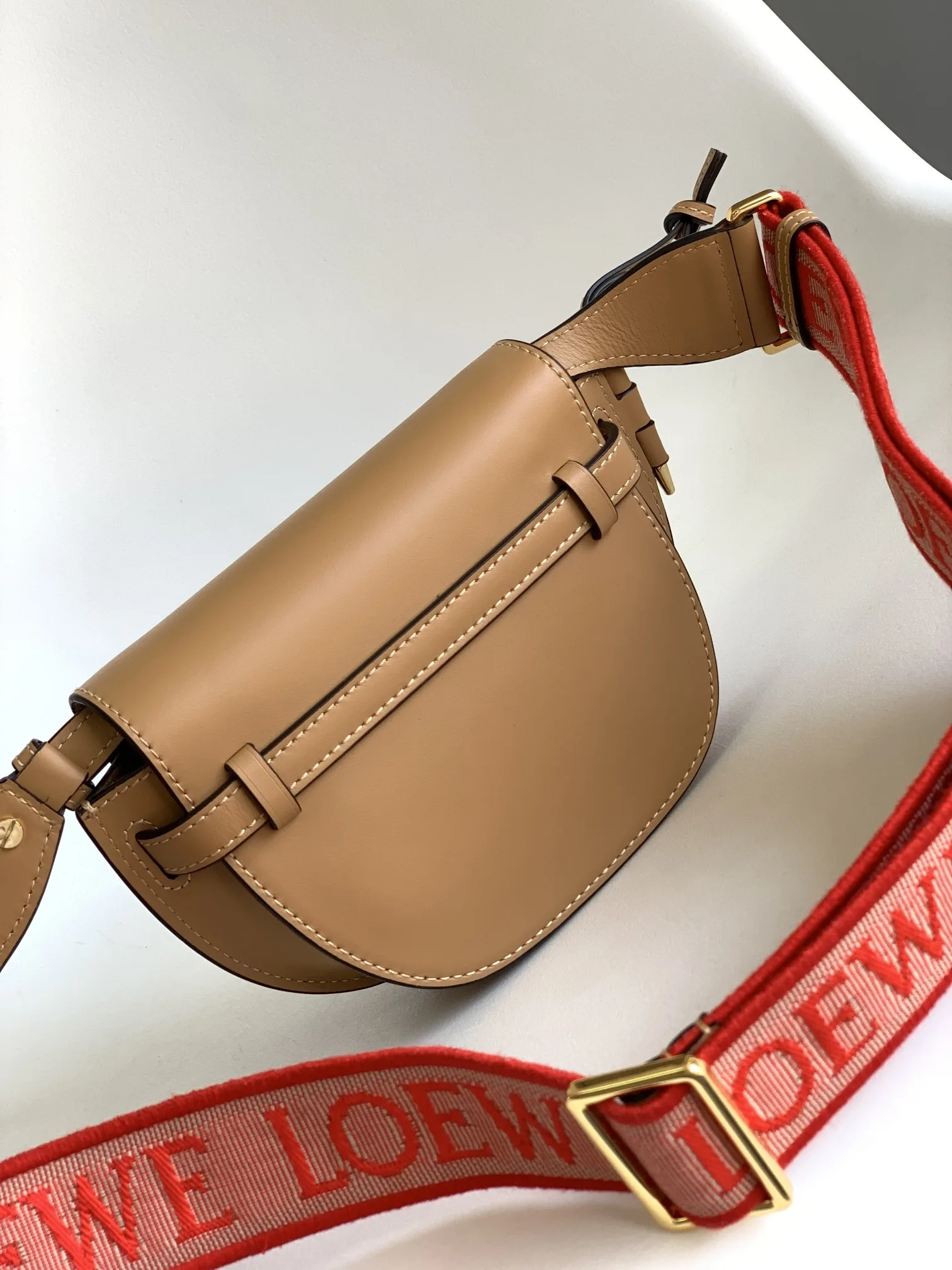 Loewe Gate Dual Mini Shoulder Bag / Beige Gold Hardware - Image 5